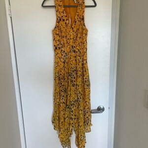 Derek Lam Asymmetrical Yellow and Black Dress